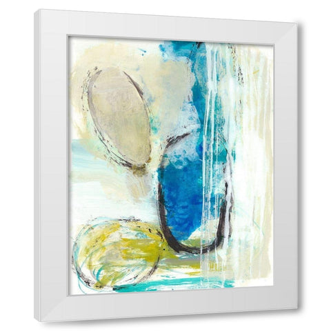 Elliptical Abstract I White Modern Wood Framed Art Print by Fuchs, Jodi