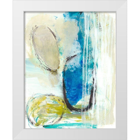 Elliptical Abstract I White Modern Wood Framed Art Print by Fuchs, Jodi