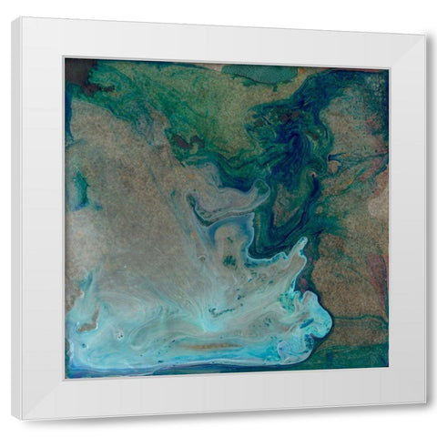 Barrier Island I White Modern Wood Framed Art Print by Ludwig, Alicia
