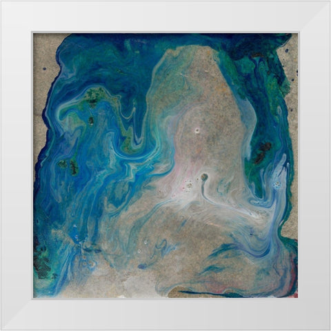 Barrier Island II White Modern Wood Framed Art Print by Ludwig, Alicia