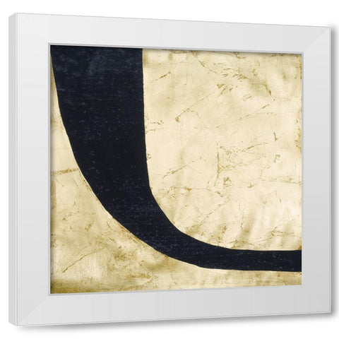 Shape Shifter V White Modern Wood Framed Art Print by Stramel, Renee W.