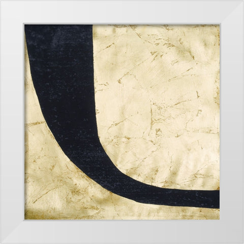Shape Shifter V White Modern Wood Framed Art Print by Stramel, Renee W.