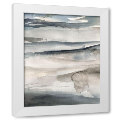 Foggy Horizon II White Modern Wood Framed Art Print by Parker, Jennifer Paxton