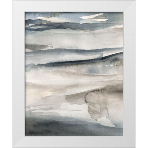 Foggy Horizon II White Modern Wood Framed Art Print by Parker, Jennifer Paxton