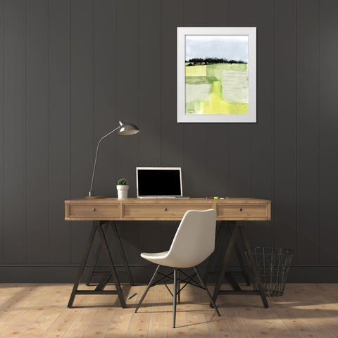 Pale Vista I White Modern Wood Framed Art Print by Borges, Victoria