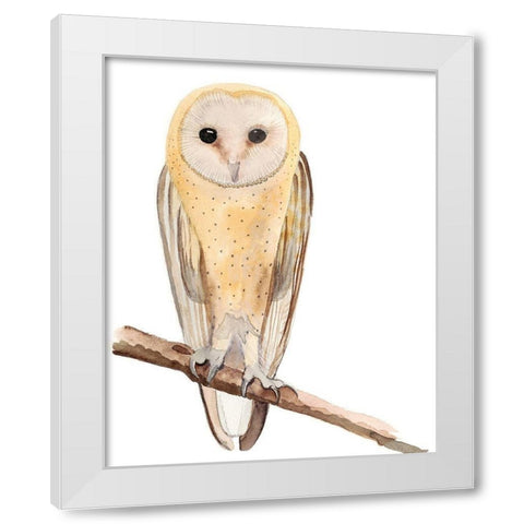 Hoo Dis II White Modern Wood Framed Art Print by Ludwig, Alicia