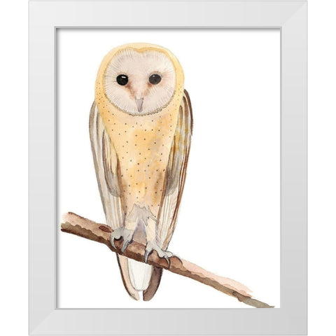 Hoo Dis II White Modern Wood Framed Art Print by Ludwig, Alicia