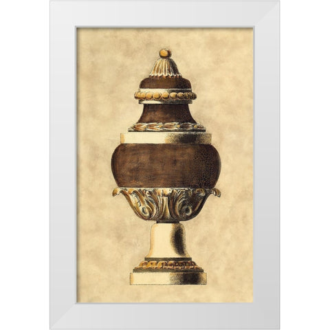 Vintage Urn II White Modern Wood Framed Art Print by Vision Studio