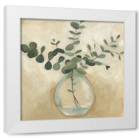 Greenery Still Life III White Modern Wood Framed Art Print by Scarvey, Emma