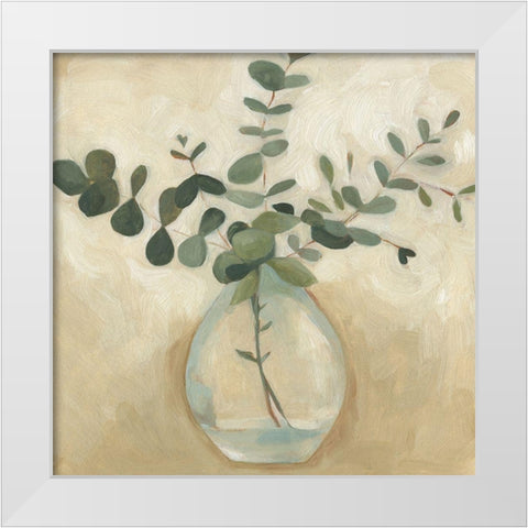 Greenery Still Life III White Modern Wood Framed Art Print by Scarvey, Emma