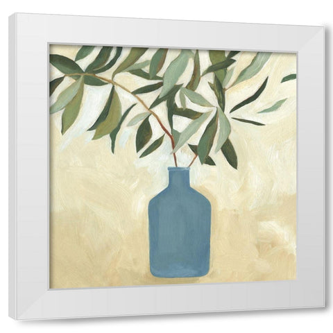 Greenery Still Life V White Modern Wood Framed Art Print by Scarvey, Emma