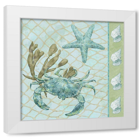 Under Sea II White Modern Wood Framed Art Print by Reynolds, Jade