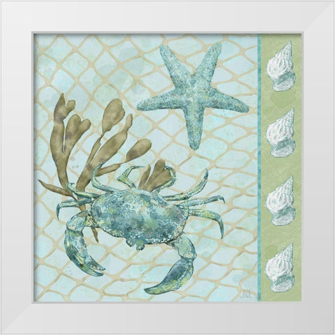Under Sea II White Modern Wood Framed Art Print by Reynolds, Jade