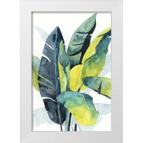 Sunset Palm Composition III White Modern Wood Framed Art Print by Popp, Grace