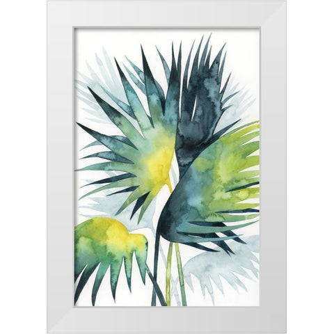 Sunset Palm Composition IV White Modern Wood Framed Art Print by Popp, Grace
