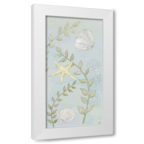 Water Gardens I White Modern Wood Framed Art Print by Reynolds, Jade
