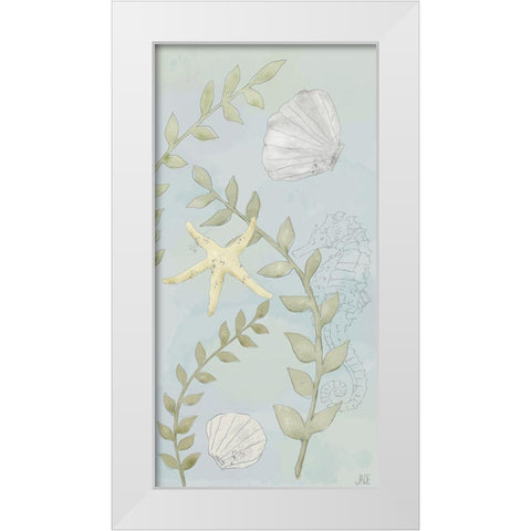 Water Gardens I White Modern Wood Framed Art Print by Reynolds, Jade