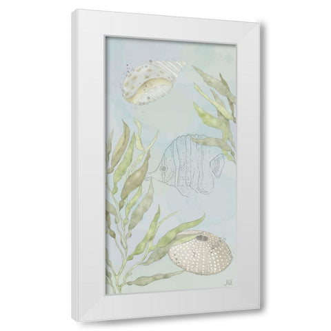 Water Gardens II White Modern Wood Framed Art Print by Reynolds, Jade
