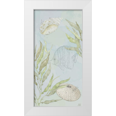 Water Gardens II White Modern Wood Framed Art Print by Reynolds, Jade