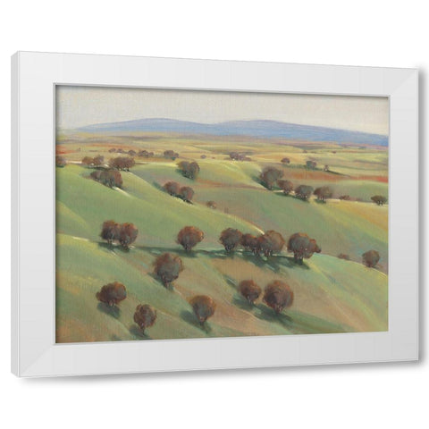 Beyond the Hills II White Modern Wood Framed Art Print by OToole, Tim