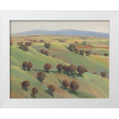 Beyond the Hills II White Modern Wood Framed Art Print by OToole, Tim