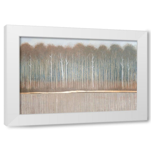 Along the River Bank II White Modern Wood Framed Art Print by OToole, Tim