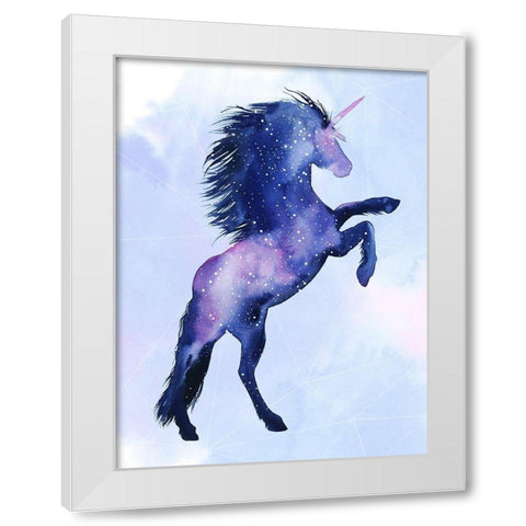 Unicorn Universe  III White Modern Wood Framed Art Print by Popp, Grace