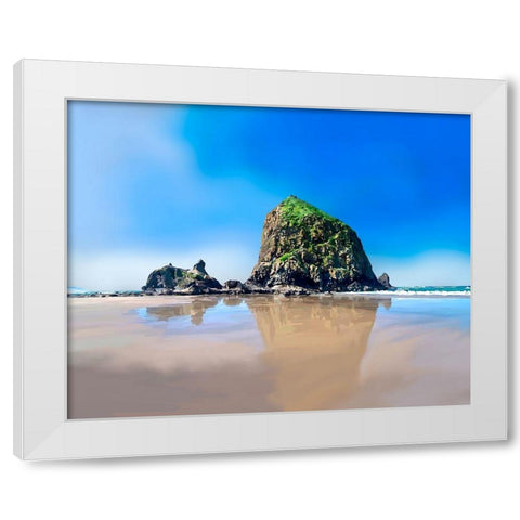 Oregon Coast I White Modern Wood Framed Art Print by Kalina, Emily