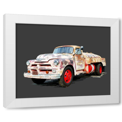 Vintage Truck II White Modern Wood Framed Art Print by Kalina, Emily