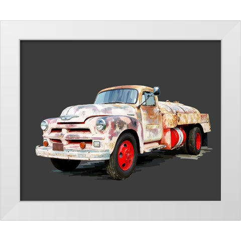Vintage Truck II White Modern Wood Framed Art Print by Kalina, Emily