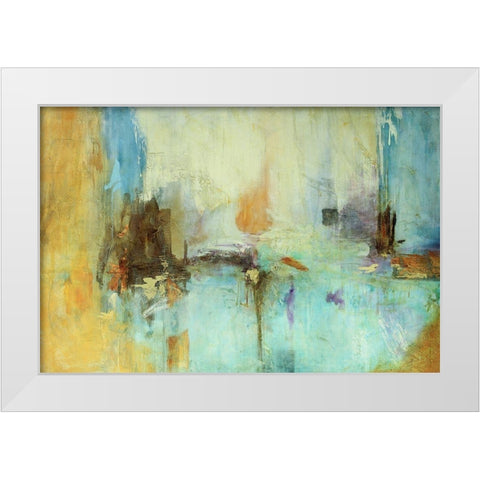 EdiciÃ³n SabidurÃ­a Abstrata White Modern Wood Framed Art Print by Villarreal, Gabriela