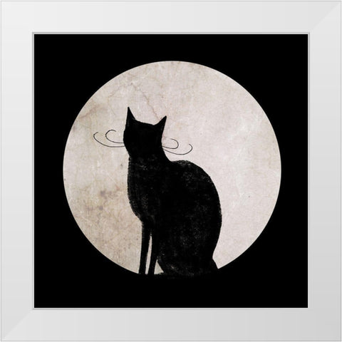 Mystic Moon I White Modern Wood Framed Art Print by Borges, Victoria