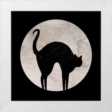 Mystic Moon II White Modern Wood Framed Art Print by Borges, Victoria