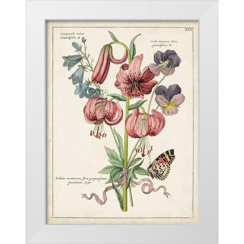 Botanical Bouquet III White Modern Wood Framed Art Print by Unknown