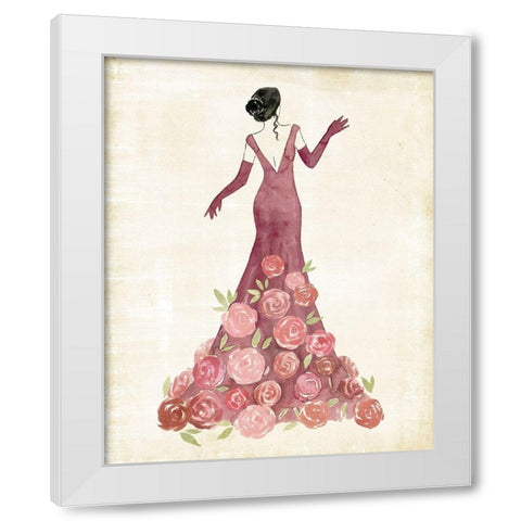 Garland Gown II White Modern Wood Framed Art Print by Popp, Grace