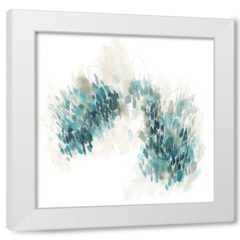 Pixel Vista I White Modern Wood Framed Art Print by Vess, June Erica