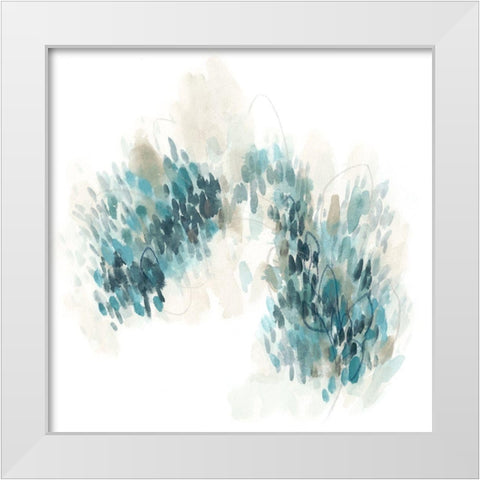 Pixel Vista I White Modern Wood Framed Art Print by Vess, June Erica