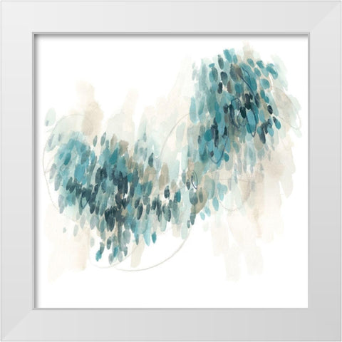 Pixel Vista II White Modern Wood Framed Art Print by Vess, June Erica