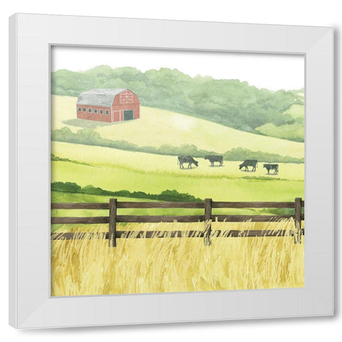 Sunlit Graze I White Modern Wood Framed Art Print by Popp, Grace