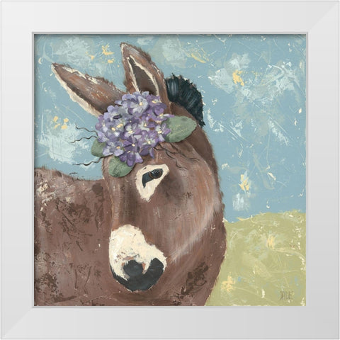 Farm Fun III White Modern Wood Framed Art Print by Reynolds, Jade