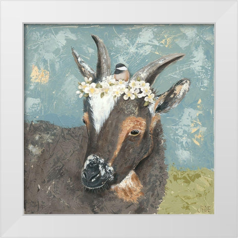 Farm Fun IV White Modern Wood Framed Art Print by Reynolds, Jade