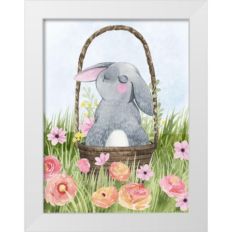 Somebunny Love II White Modern Wood Framed Art Print by Popp, Grace