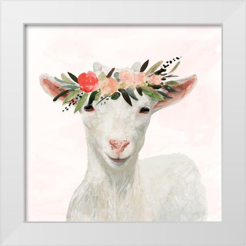 Spring on the Farm III White Modern Wood Framed Art Print by Borges, Victoria