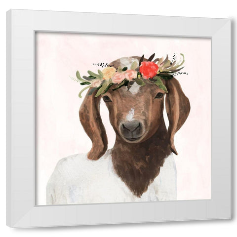 Spring on the Farm IV White Modern Wood Framed Art Print by Borges, Victoria