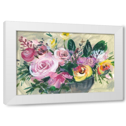 Fleur de Matin I White Modern Wood Framed Art Print by Wang, Melissa