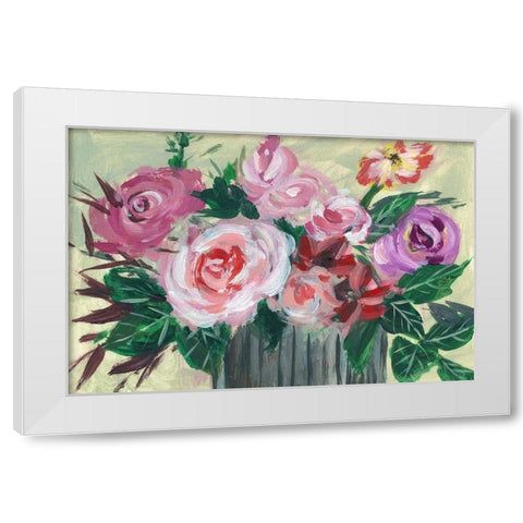 Fleur de Matin II White Modern Wood Framed Art Print by Wang, Melissa