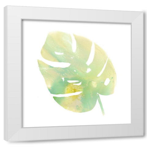 Prisma Tropical I White Modern Wood Framed Art Print by Vess, June Erica