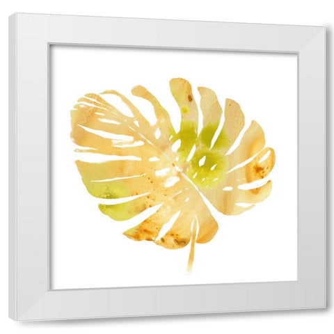 Prisma Tropical IV White Modern Wood Framed Art Print by Vess, June Erica