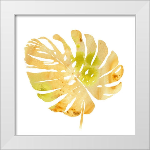 Prisma Tropical IV White Modern Wood Framed Art Print by Vess, June Erica