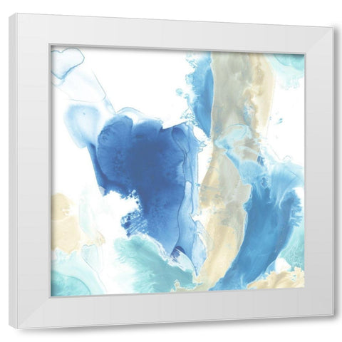 Sea Sway I White Modern Wood Framed Art Print by Vess, June Erica